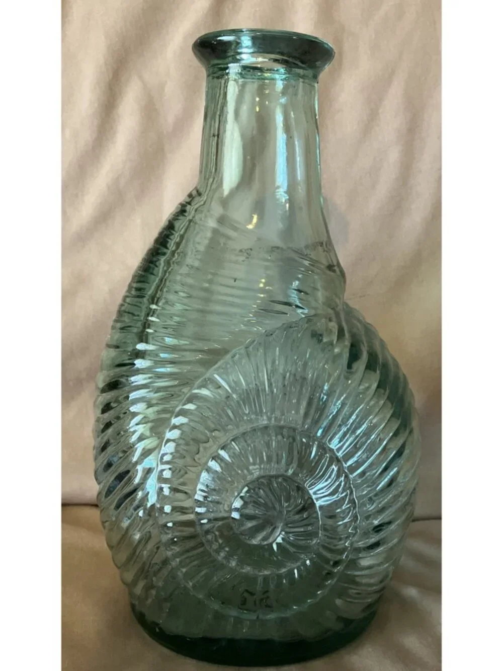 Lot Of 2 Bottles Clevenger Bros Amber Clover Flower & Libbey Nautilus Seashell